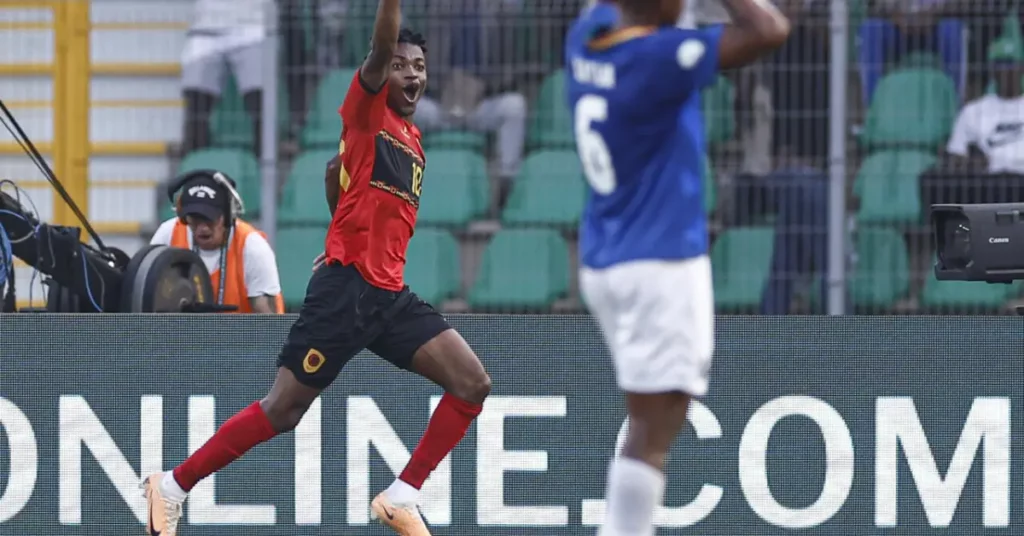 Dala Scores Twice as 10-Man Angola Reach Afcon Quarter-Finals