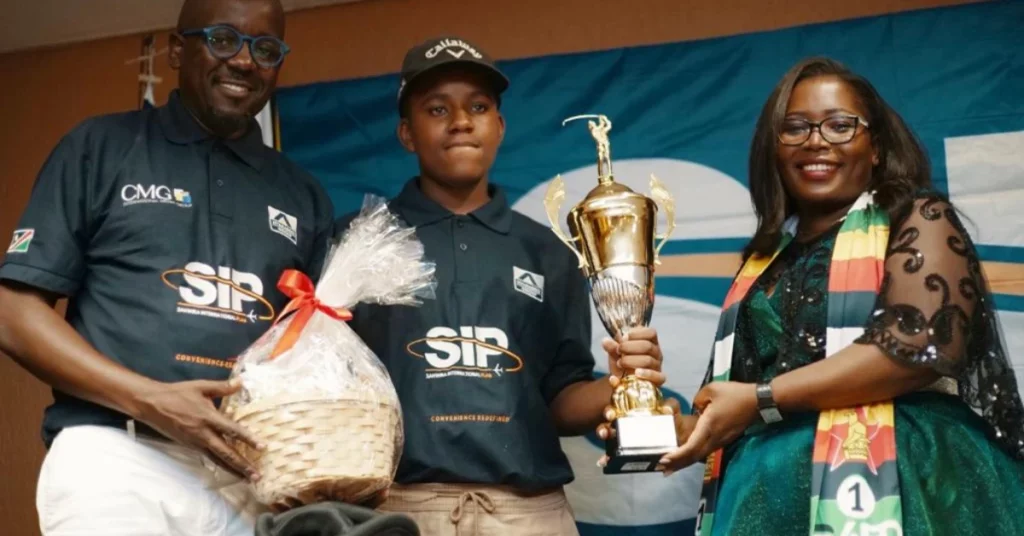 Young Golf Prodigy Prince Robert Kahisime Triumphs at Namibia Ambassadors Golf Day