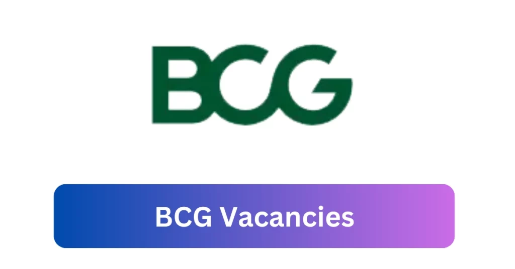 BCG Vacancies